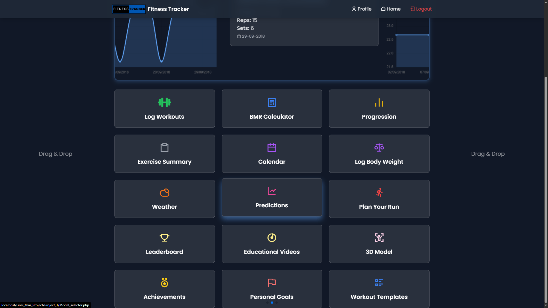 Gym Goer Web App - Dissertation Project